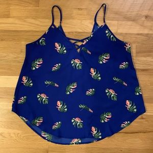 Monstera Leaf Print Blouse